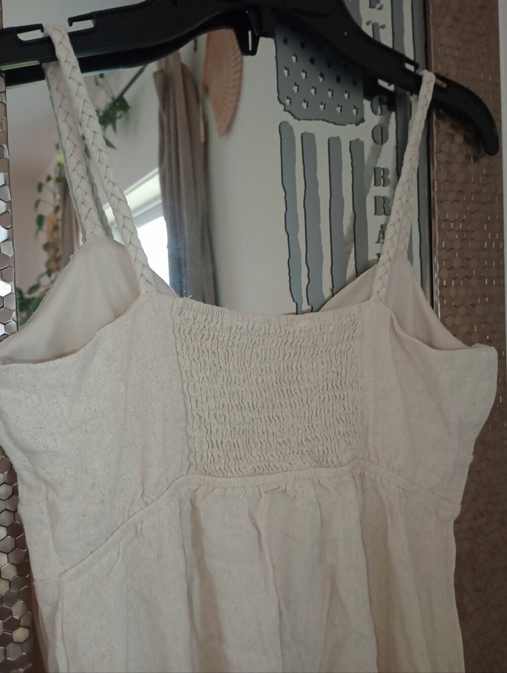 Monteau Linen Blend Button Front Midi Dress - Picture 5 of 7